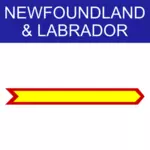סמל ניופאונדלנד ולברדור & האיור וקטורית