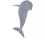 Skoki delfinów grafiki wektorowej