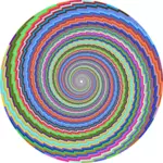 Imagem vetorial de redemoinho colorido