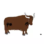 Image vectorielle d'un bison