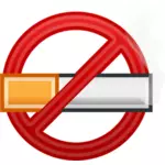 Nenhuma imagem vetorial 3D símbolo de fumar