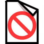 Векторная графика запрещенные документа значок компьютер ОС