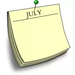 مذكرة شهرية - يوليو