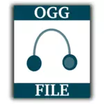 Icona di vettoriale web file OGG