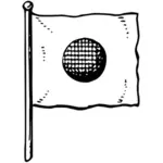 Totem de clan de Ogontena avec une boule en noir et blanc de dessin vectoriel