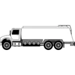 Petrol tankeri kamyon vektör çizim