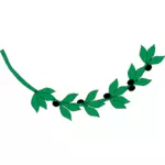 Branche d’Olivier avec image vectorielle olives noires