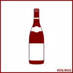 בקבוק אדום של התמונה יין