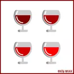 Vier Gläser Wein