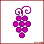 Ícone de uvas rosa