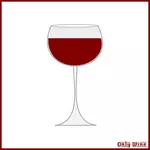 Наполненный стакан вина