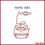 Imagine artistic de vin