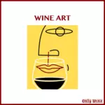 ציור אמנותי יין