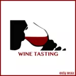 ワインの試飲のロゴ