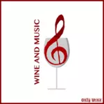 صورة النبيذ والموسيقى