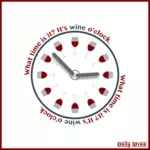 الوقت لملصق النبيذ