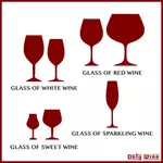 כוסות יין שונים
