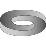 Gümüş evlilik yüzüğü vektör küçük resim