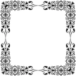 Square floral frame