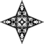 Symetryczny ozdobnych star