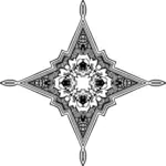 Icona della stella ornamentale