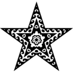 Estrella ornamental con patrón