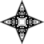 Dekorativ stjärna symbol