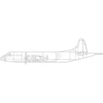 Lockheed P-3 Orion flygplan illustration