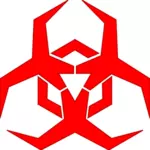 मैलवेयर खतरा प्रतीक लाल वेक्टर छवि