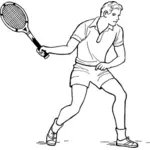 टेनिस खिलाड़ी क्लिप आर्ट छवि