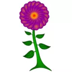 פרח פייזלי סגול