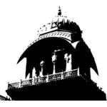 Векторное изображение дворца смотровая башня