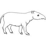 Obrysy tapír