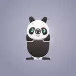 Panda rautan pensil