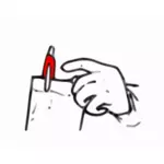 Červené pero