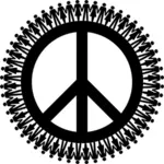 Oameni şi semn de pace