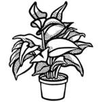 Doniczkowa roślina symbol