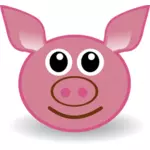 粉红色的猪矢量图形