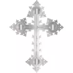 Cruz ornamentada platino