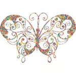 Barevné dekorativní motýl