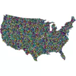 Polyprismatic 미국 지도