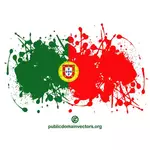العلم البرتغالي في تناثر الحبر