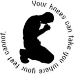 Gebet-silhouette
