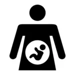 סמל אישה בהריון