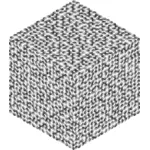 Prismáticos círculos isométricos em cubo