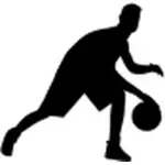 Basketball-Spieler-Vektor-silhouette