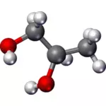 Kemisk molekyl vektorgrafik
