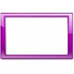 Dibujo vectorial de brillo transparente marco púrpura