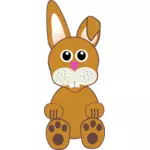 Смешные кролик игрушка Иллюстрация
