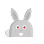 Векторный рисунок кролика с длинными ушами